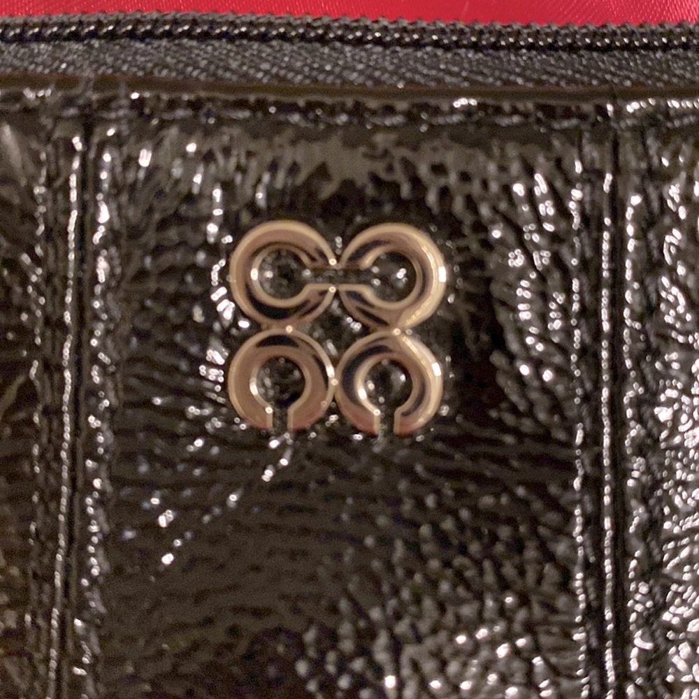 COACH black patent leather wristlet. Like NEW. - Picture 7 of 10